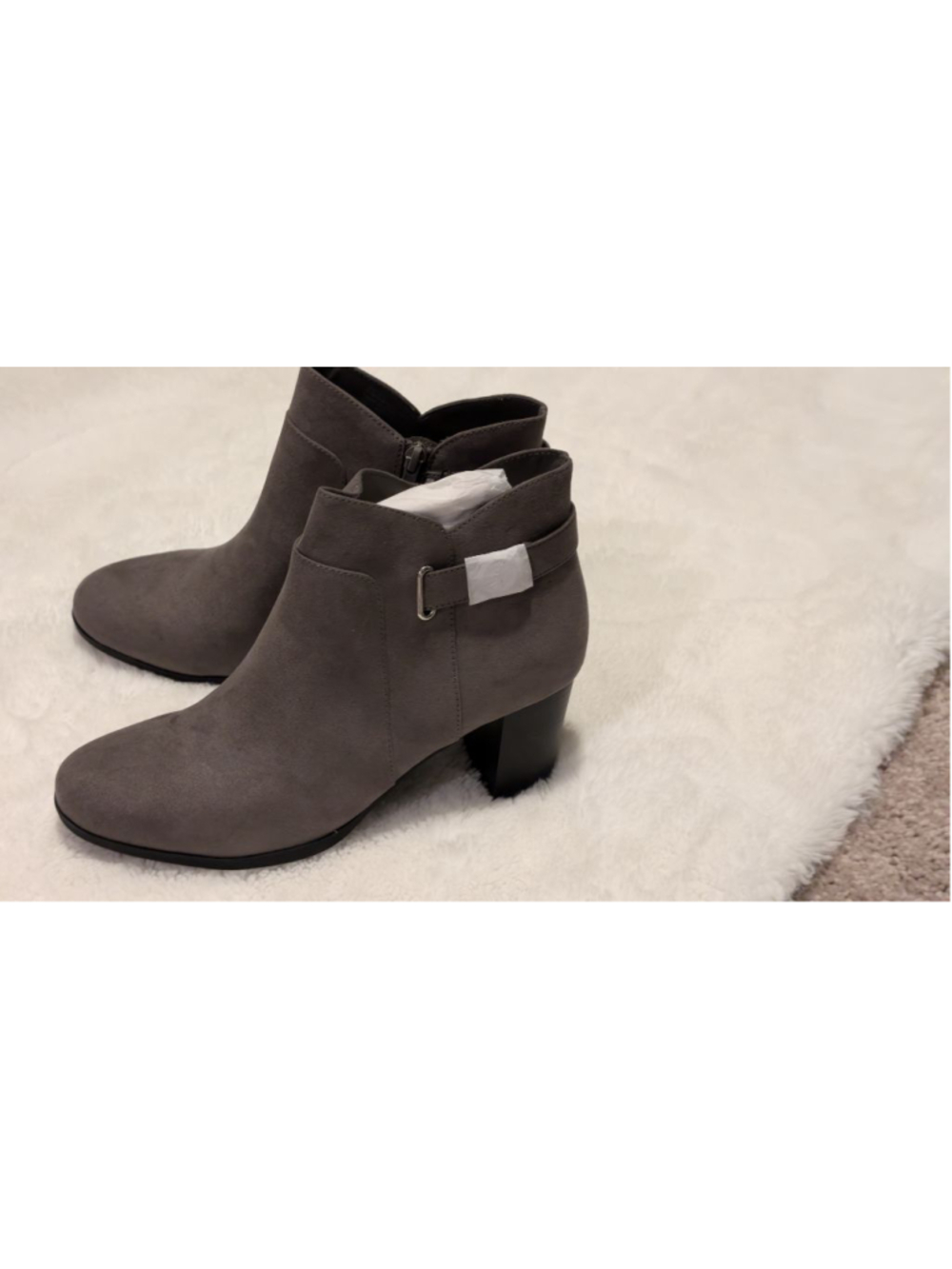 Women's Giani Bernini Gray Ankle Boots & suede Booties Size 10 - Picture 4 of 9